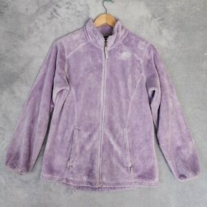 The North Face Jacket Girls Size XL High Pile Fleece Zip Osolita Purple Lupine